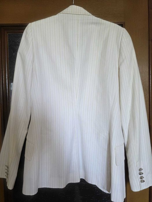 Sacou Dolce & Gabbana, alb cu dungi fine, măr. 36-38