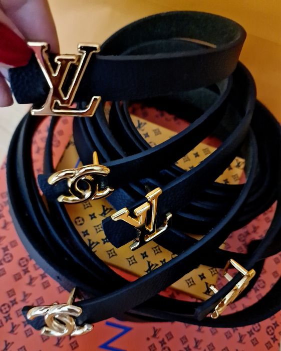 Curele inguste da,logo metalic auriu, new model