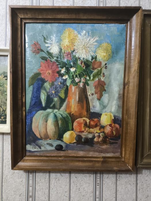 Натюрморт нарисовано маслом.