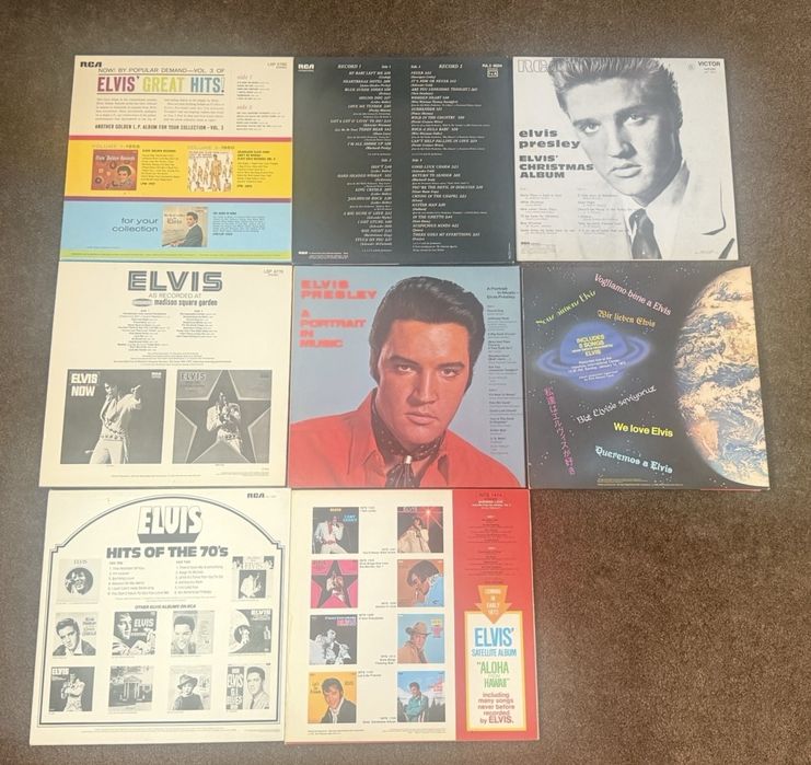 Colectie 8 Albume Viniluri Elvis Presley (10 LP-uri)