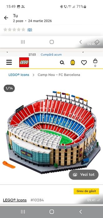 Piese lego.Vând lego,stadion Barcelona, stadion Real Madrid