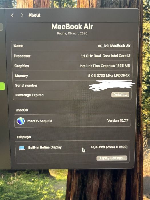 Macbook AIR 2020- СПЕШНО