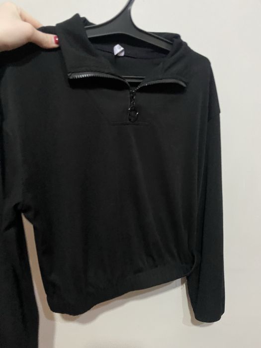 Кофточка полузамок черный