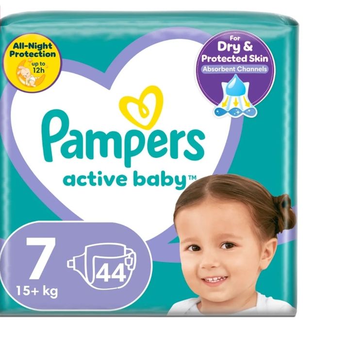 Pampers active baby Nr 7 (cu  scai) 114 buc
