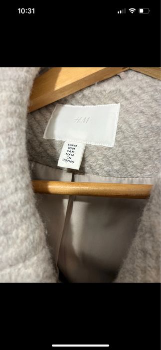 Palton cu lana colectie premium H&M