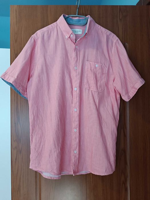 Мъжка риза с къс ръкав