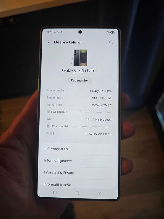 Samsung Galaxy S25 Ultra, Dual SIM, 12GB RAM, 256GB, 5G
