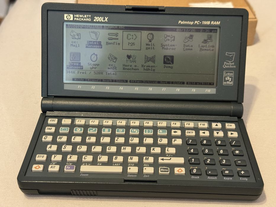 Palmtop PC HP 200LX pentru colectionari