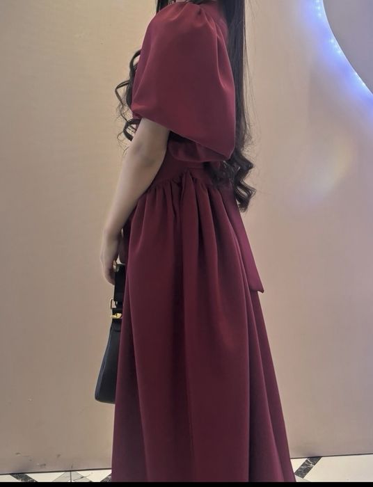 Платье бордовый Тараз