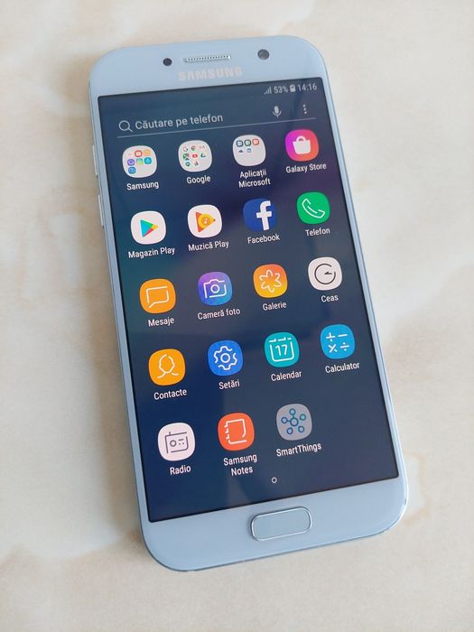 Vând Samsung Galaxy A5 2017 coral blue, impecabil fără probleme //poze