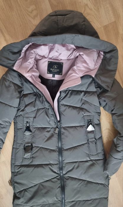 Geaca de iarna cu guler natural