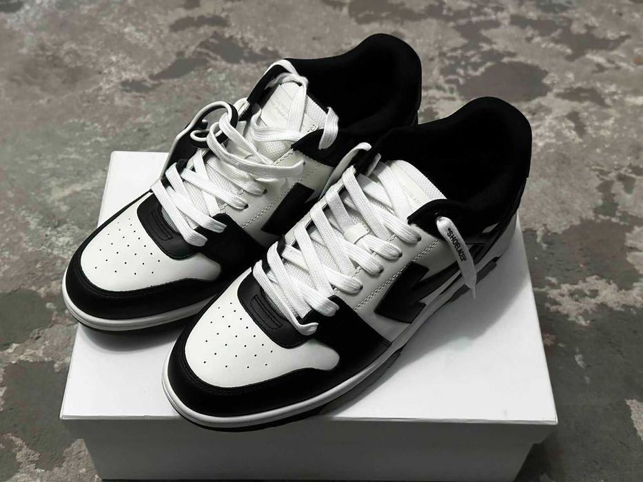 Adidasi Off-White Out Of Office Calf Leather Panda Size 44 - NOI