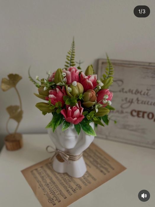 Букеты цветов из мыла!