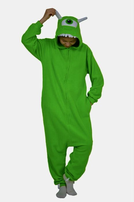 Costum pijama shrek verde adulti