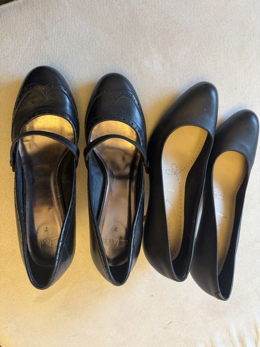 Обувки Clarks на висок ток 41 номер