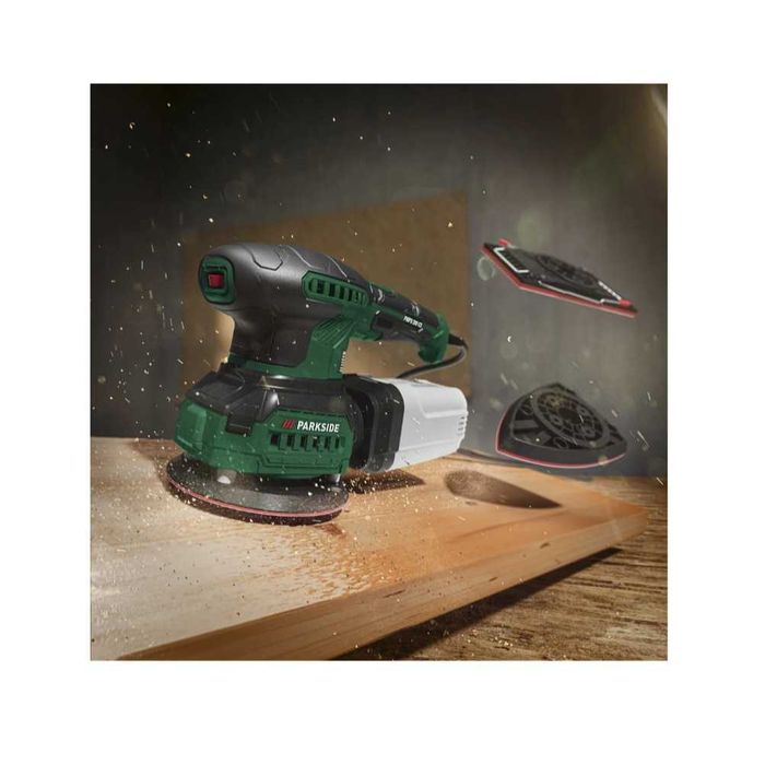 Parkside 3в1 Ексцентричен, Орбитален, Триъгълен Шлайф за шкурене