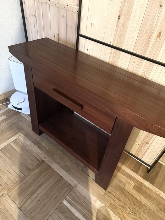 Консоль деревянная, полка