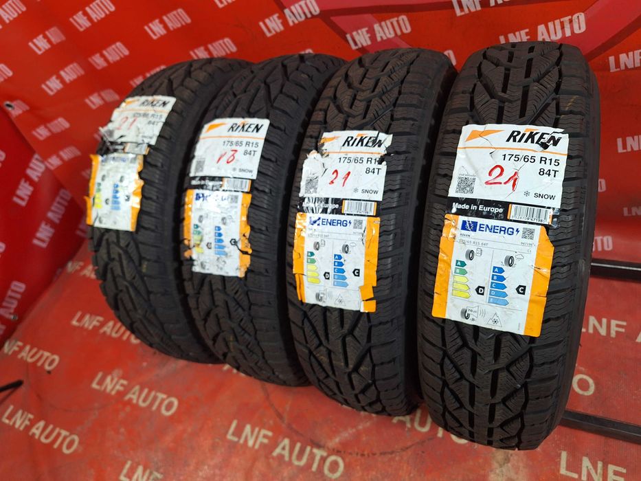 2 Anvelope de IARNA - 175/65/15 - RIKEN - NOI - DOT 2021 !