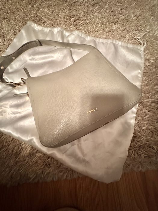 Geantă hobo, damă, Furla Skye Gri