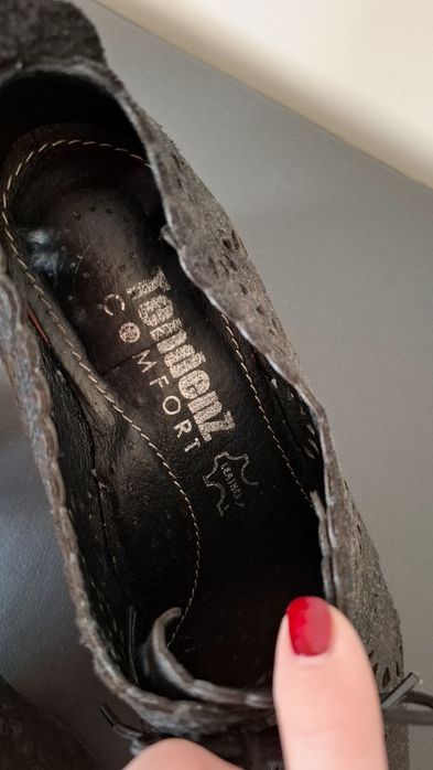 Tendenz естествена кожа обувки 38 н