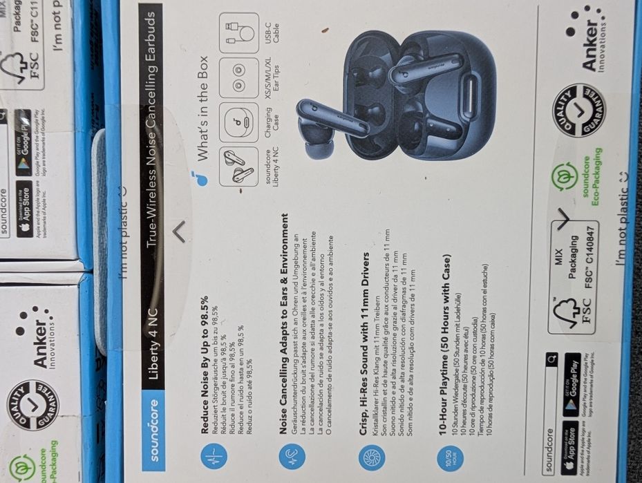 SIGILAT - Casti Wireless in Ear - Anker Soundcore Liberty 4 ANC - Hi-Res Audio