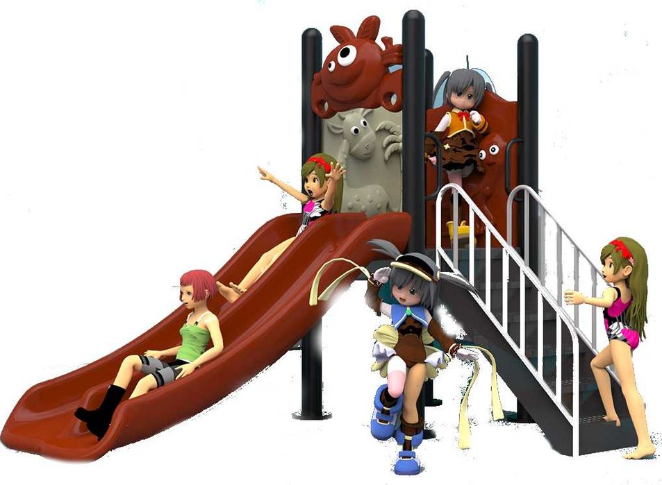 Детская горка с платформой