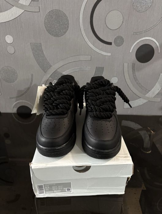 Nike Air Force 1 Low Black Ropelaces