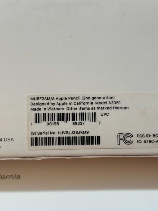 Писалка  Apple Pencil  2nd gen