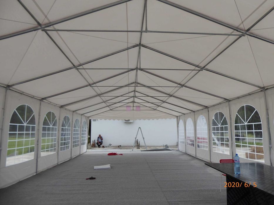 7х12 м XXL шатра - огнеустойчив PVC 550гр/м2 брезент