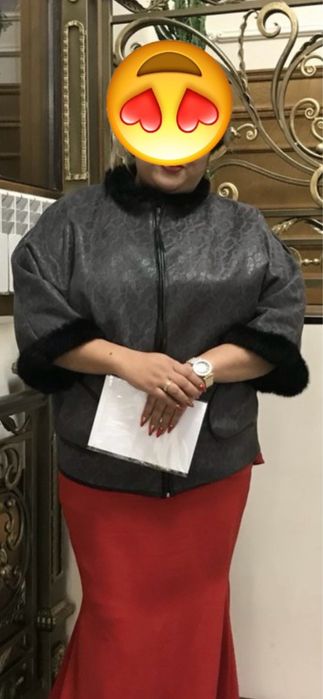 Верхняя одежда под питон или лазерная обработка. 56.58 размер