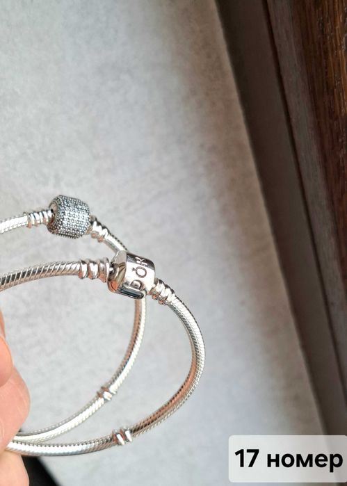 ПАНДОРА сребърни гривни - размер 17