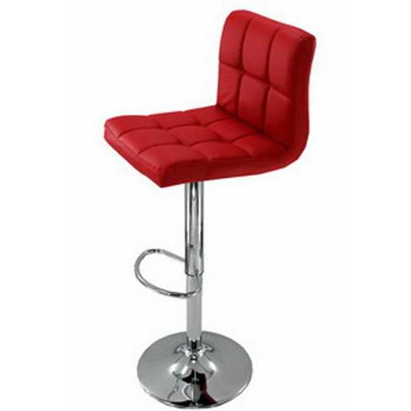 Scaun de bar rosu - 2 bucati