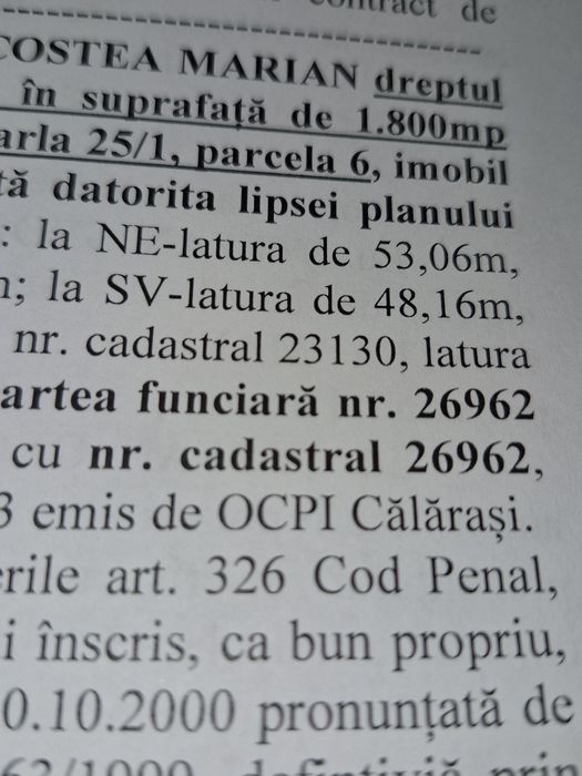 Vand teren intravilan