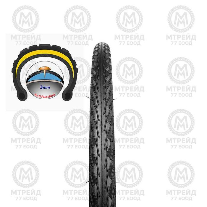 Въшна гума за велосипед LIGHTING (28 x 1.25), Защита от спукване - 3mm