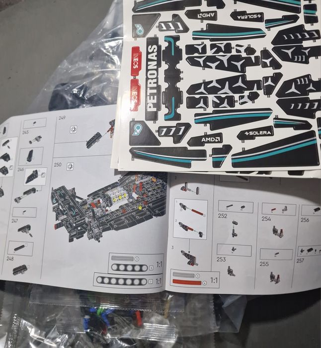 Puzzle compatibil lego monopost F1AMG