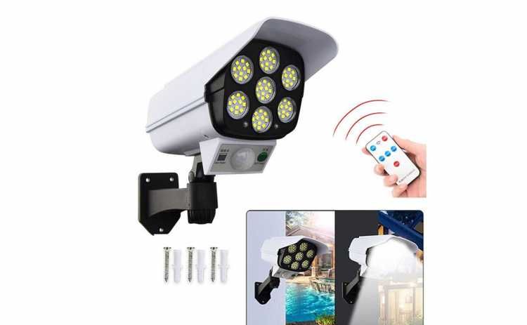 Lampa Solara LED camera falsa cu senzor