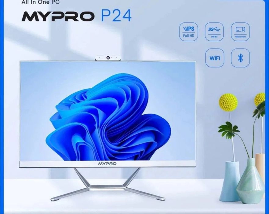 Моноблок MyPro 24" IPS / i5 / 8GB / SSD 256GB — готов к работе