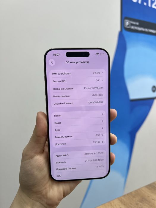 Ip 16 pro max 256 gb