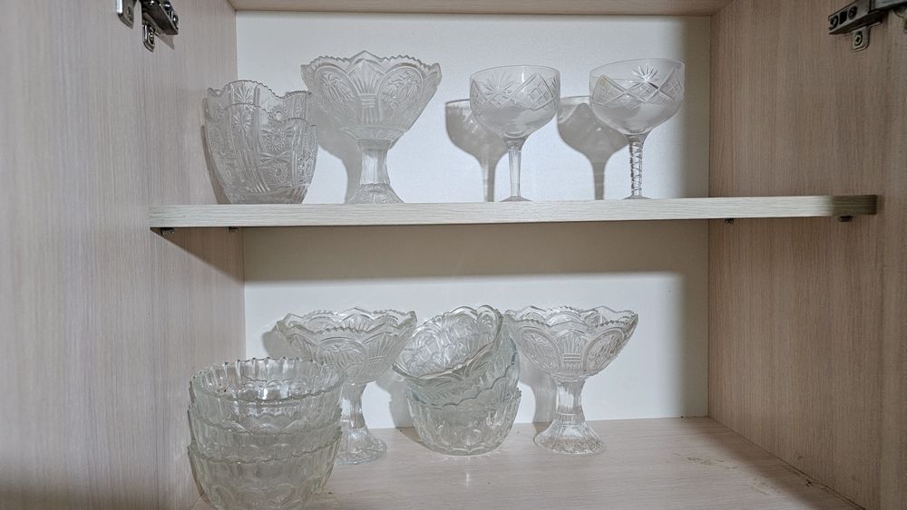 Посуды все за 5000тг хрусталь