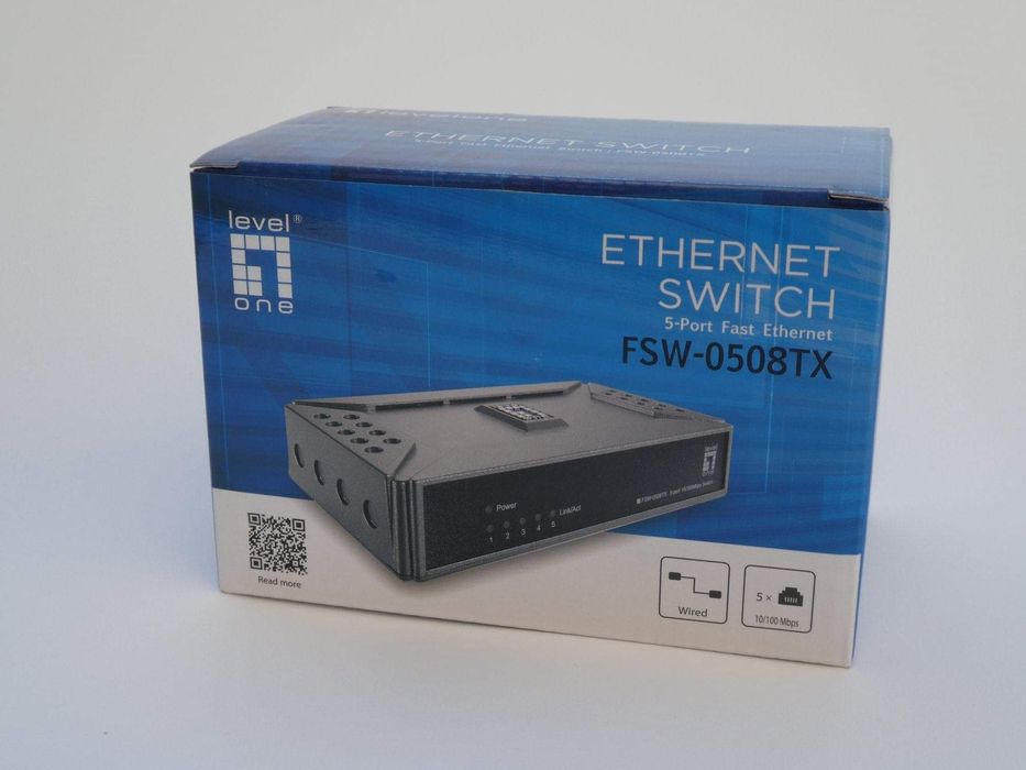 суич LEVELONE, Германия, 5 порта, 10/100Mbps