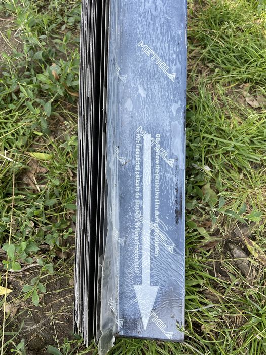 Bordură finisaj acoperiș Metigla 3m, 0.50mm, Negru Super Mat RAL 9005