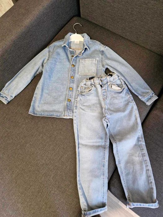 Детски комплект за момче Риза и Дънки