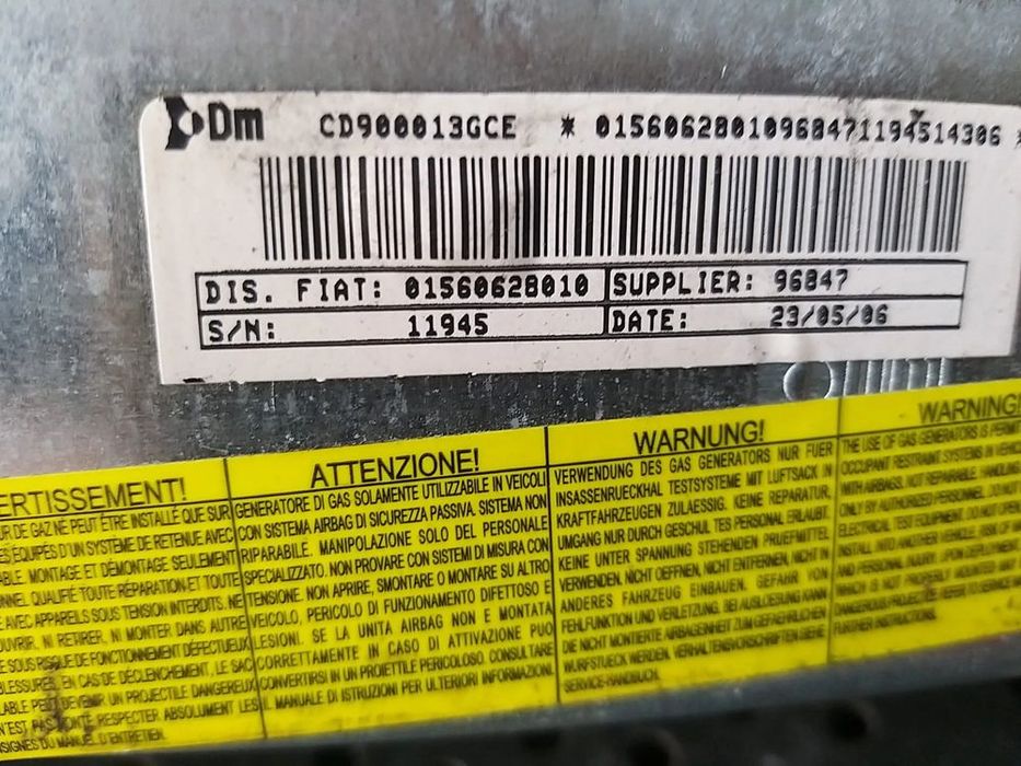 Airbag pasager alfa romeo 159 939 01560628010