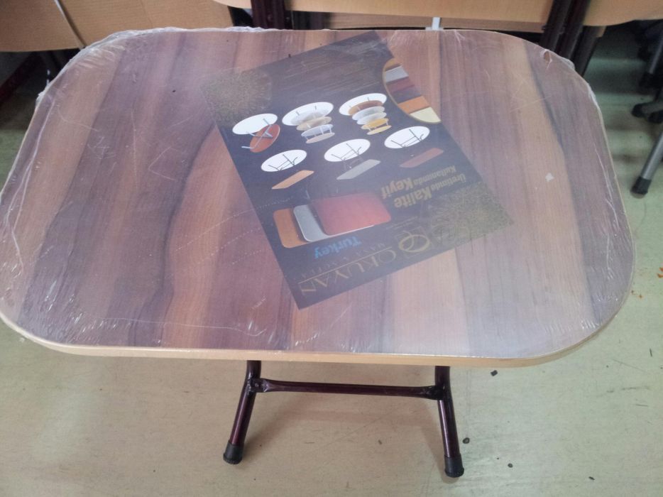 Masa plianta, 50x60x55, pal + metal. Bucatarie/camping/gradina. Noua!