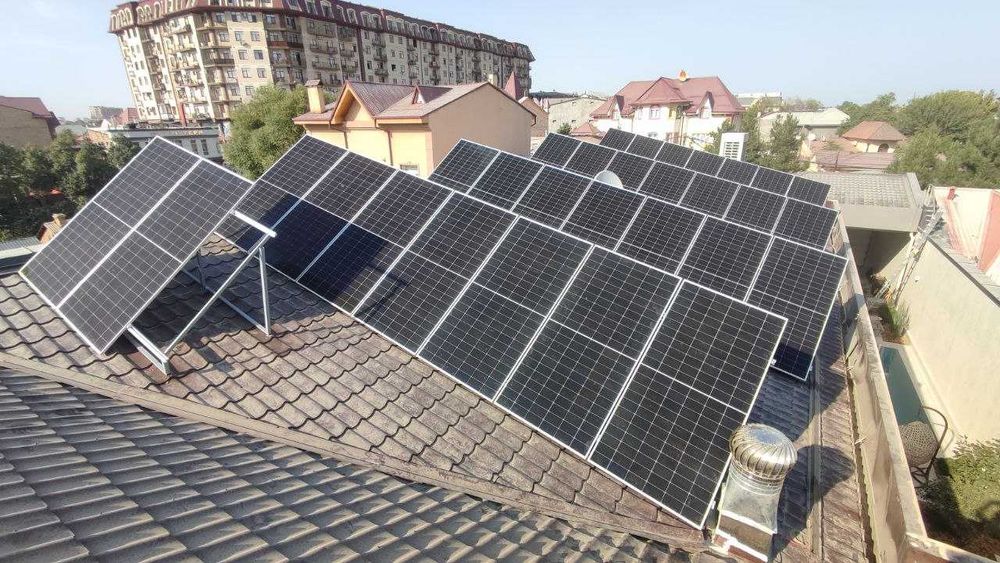 Quyosh panelarini o'rnatish. Установка солнечных панелей. Start 2.8mln
