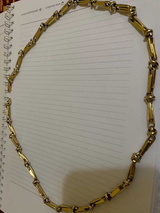 Lantisor barbat aur galben si alb, 23 grame