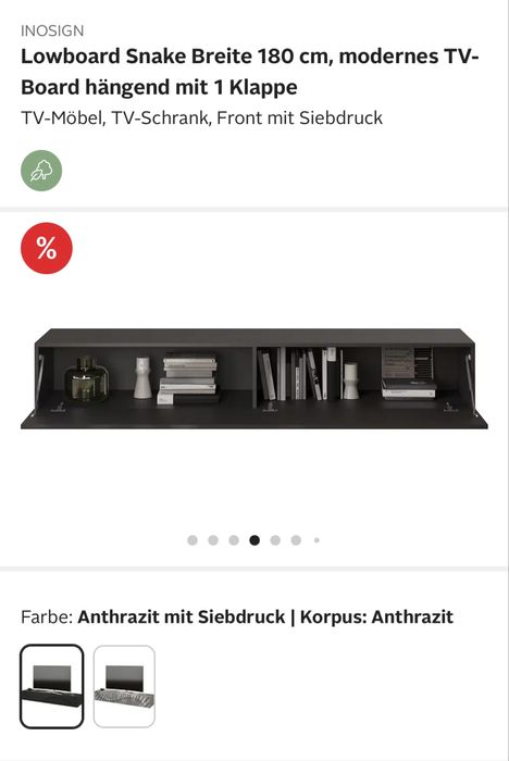 Comoda tv suspendata