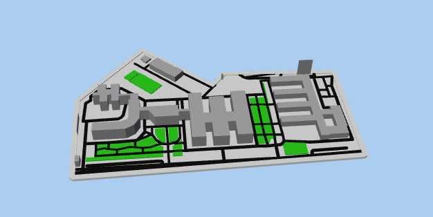 3D карта города / 3D shahar maketi — модель города на заказ