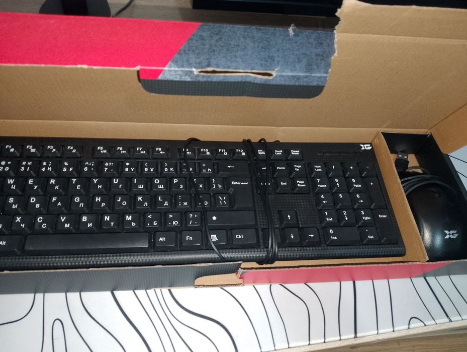 Клавиатура мембраная + мышь