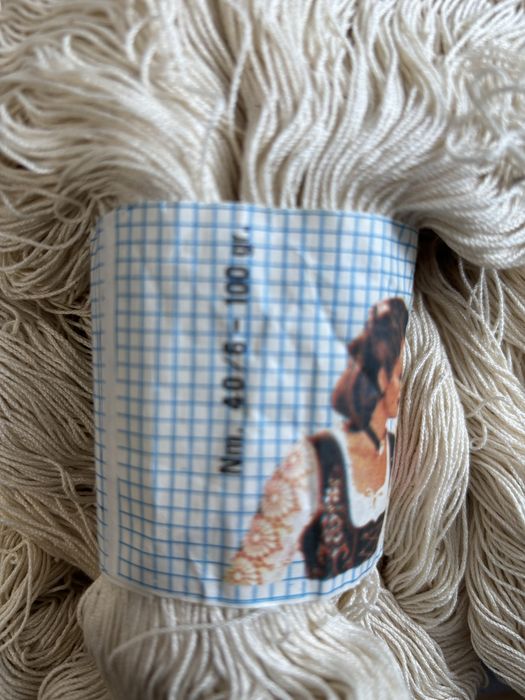 Конци за плетене макраме екрю, памучно тире, полиамидна коприна и др.